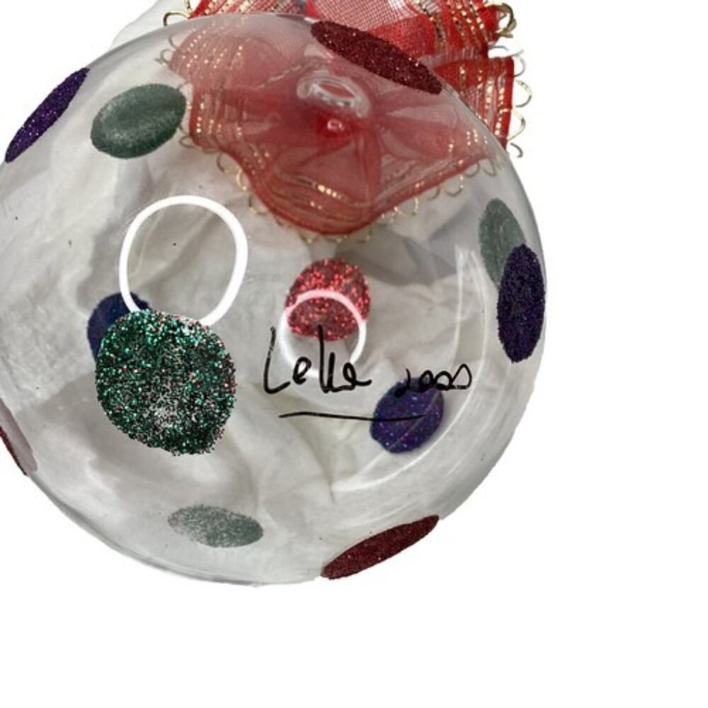 Pier 1 Blown Glass Hand Painted Clown Snowman Christmas Ornament Signed Italy - Picture 3 of 5